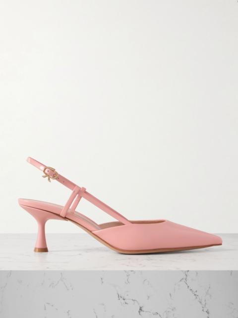 Gianvito Rossi Ascent 55 leather slingback pumps Baby pink