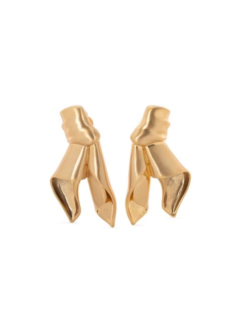 Cult Gaia brass clip-on earrings