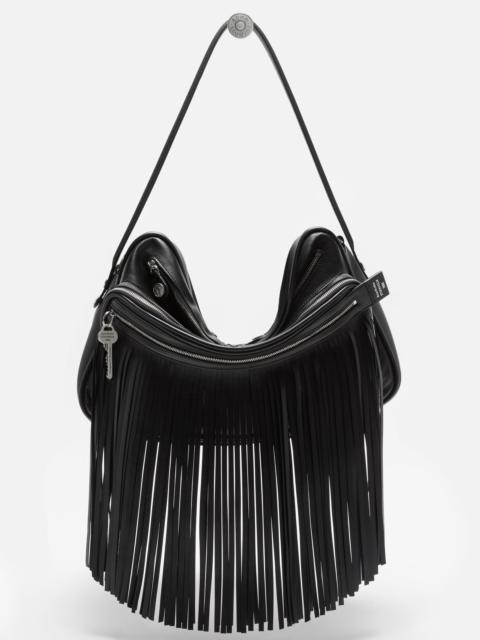 Acne Studios Camero Camera Fringed Shoulder Bag - Black