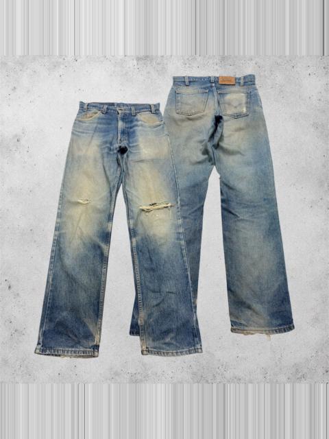 Levi's Vintage Levi’s 518 2000s Mud Wash Distressed Denim Jeans