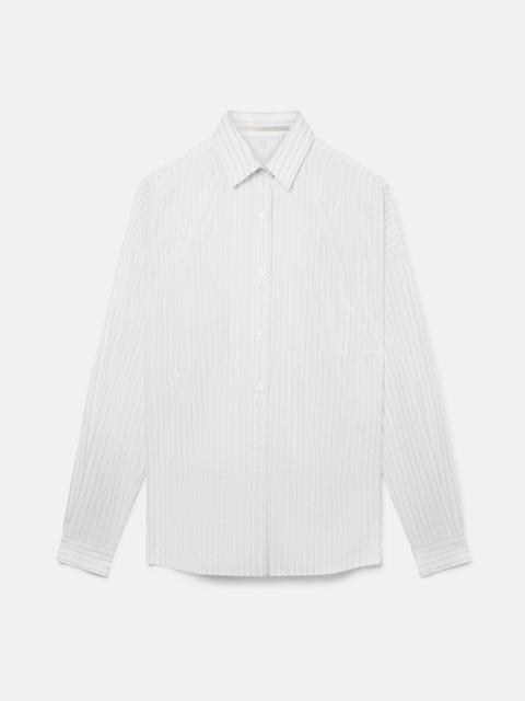 S-Wave Striped Cotton Jacquard Shirt