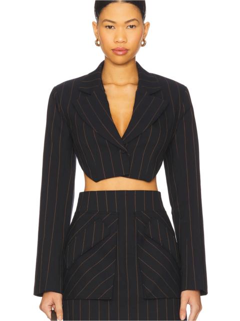 AKNVAS Anya Navy Pin Stripe Blazer