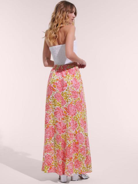 Poupette St Barth Long Skirt Bilitis - Pink Krysan