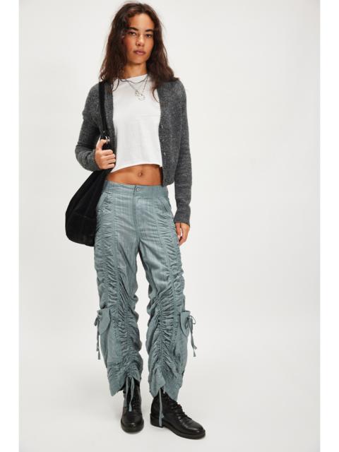 FREE PEOPLE We The Free Scorpio Shirred Mid-Rise Cargo Pants
