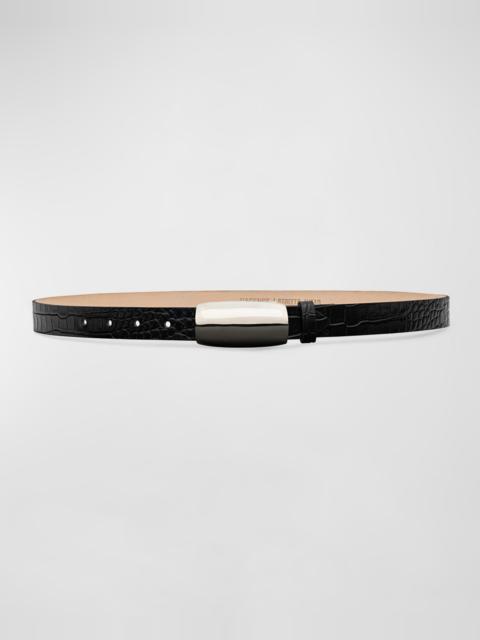 L'AGENCE x Streets Ahead Marlowe Embossed Leather Belt