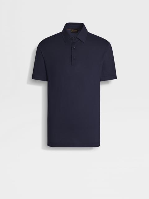 INK BLUE VELLUS AUREUM POLO SHIRT