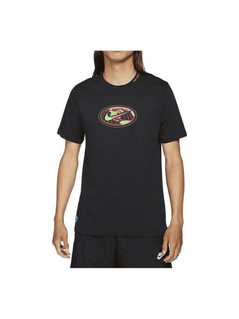 Nike Nike Sportswear Worldwide Globe Tee 'Black Red' DJ1375-010