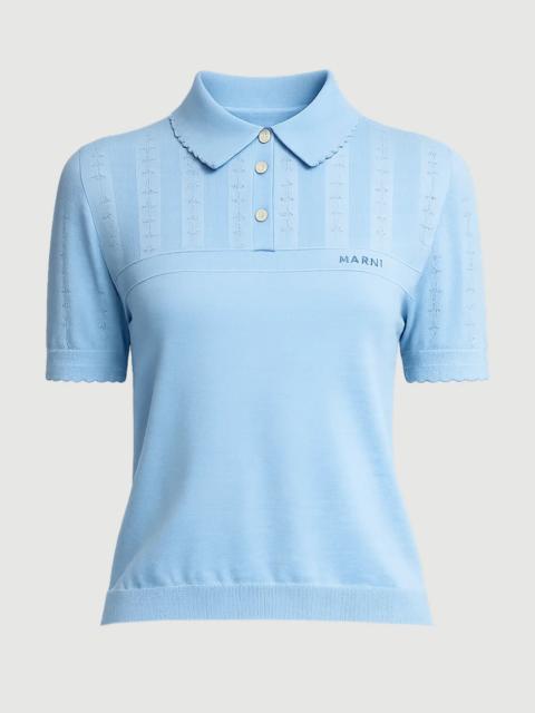 Marni POINTELLE SHORT SLEEVE POLO