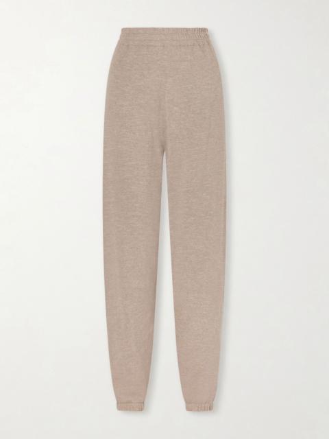 The Row Nadir tapered cotton and linen-blend pants Cream