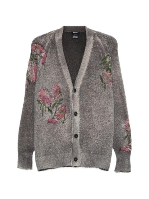 Avant Toi floral-details buttoned cardigan