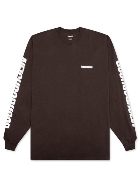 NEIGHBORHOOD NH. L/S TEE 1 - BROWN