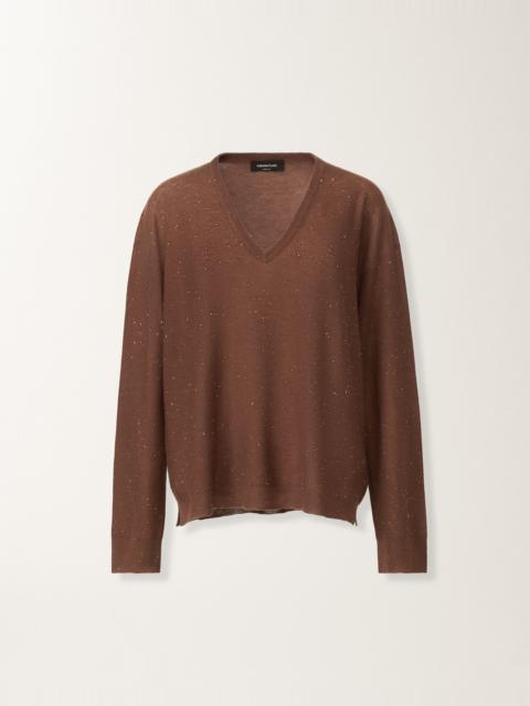 Wool sweater with sequins