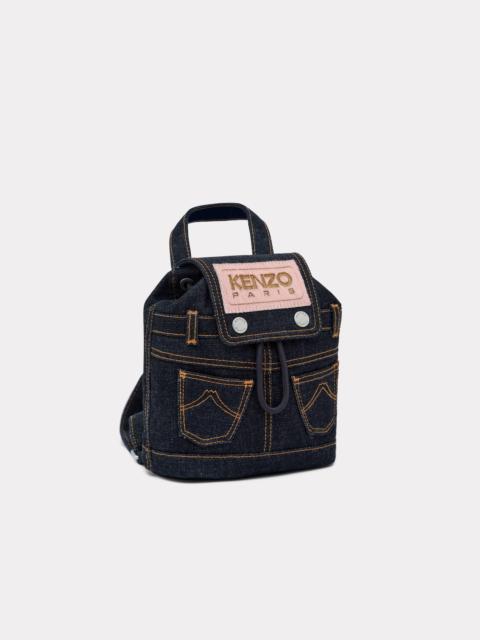 KENZO 'KENZO Five Pockets' mini backpack in denim-like twill