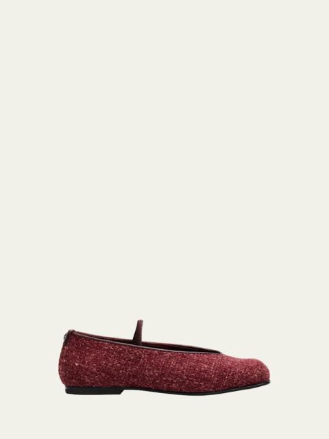 NODALETO Bulla Cara Tweed Ballerina Flats