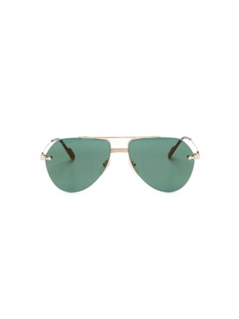 round-frame tinted sunglasses