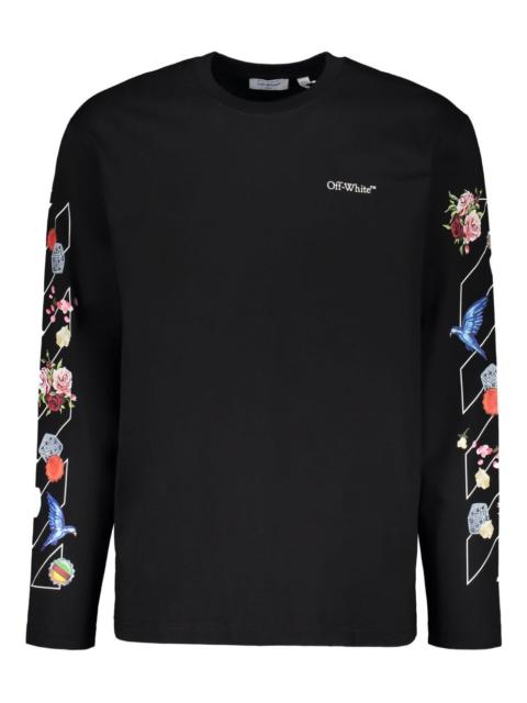 Off-White logo graphic long-sleeve T-shirt