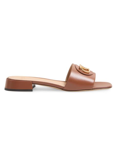 Valentino Women's VLogo Signature 20MM Slide Sandals - Tobacco