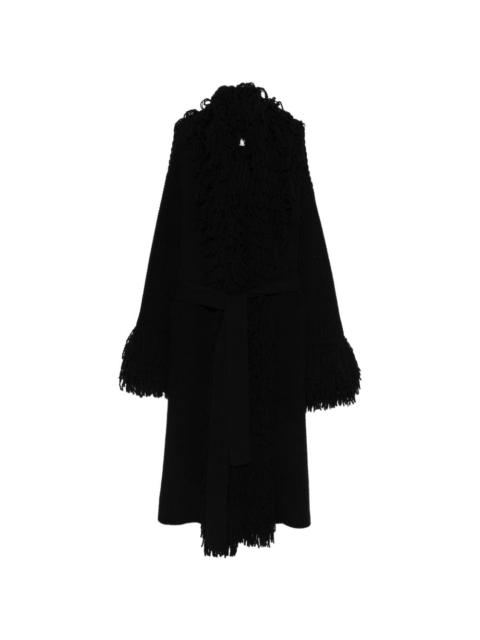 Blumarine fringed coat
