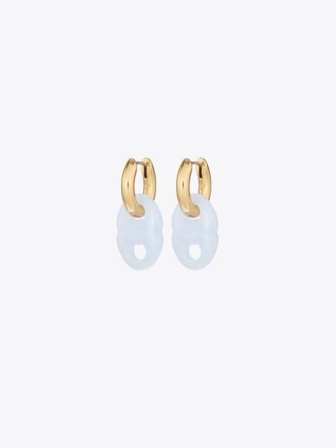 TORY BURCH Gemini Link Small Hoop Earrings