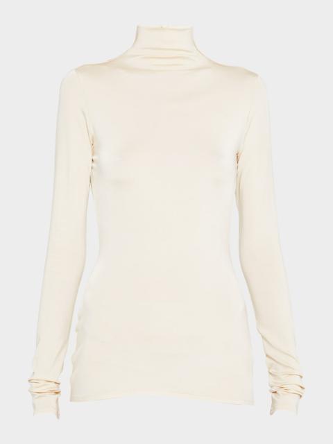 TOVE Noor Turtleneck Stretch-Knit Top
