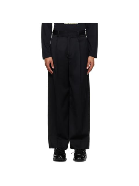 Simone Rocha Black Pleated Trousers