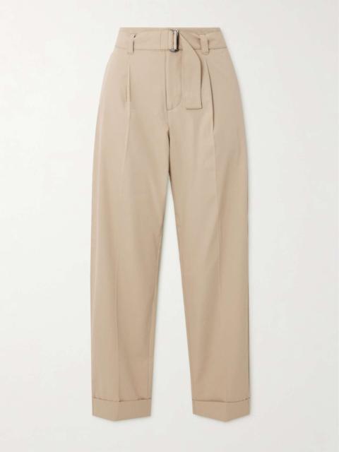 BOGNER Belted cropped twill straight-leg pants