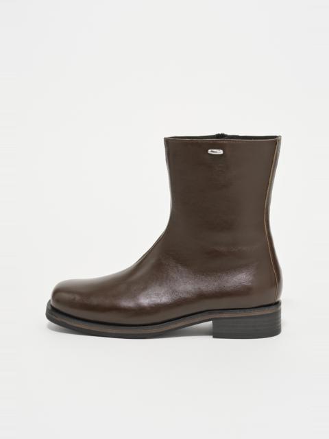 Camion Boot Olive Leather
