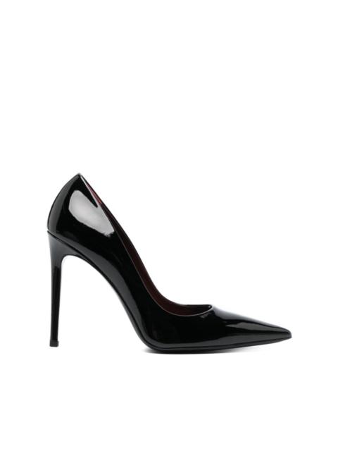 PARIS TEXAS 105mm pointed-toe leather pumps
