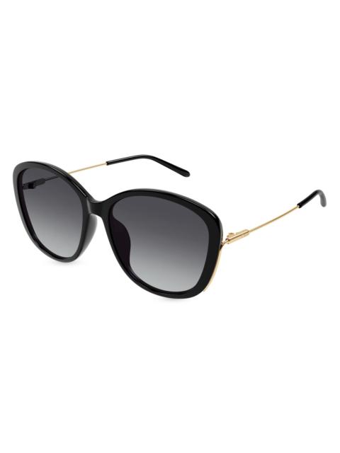 Chloé Women's Elys 59MM Round Sunglasses - Black