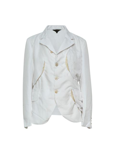 Comme Des Garçons Polyester Gabardine x Wool Jacket