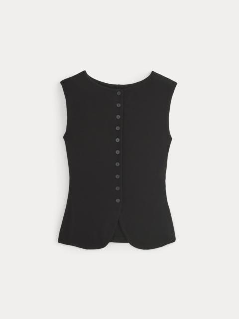 EVERLANE SLEEVELESS BUTTON-UP IN BUTTERLUXE