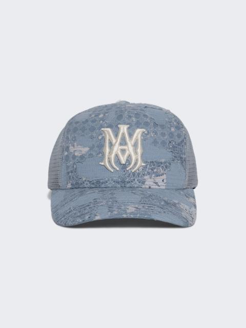 AMIRI Bandana Repair Trucker Hat Ashley Blue