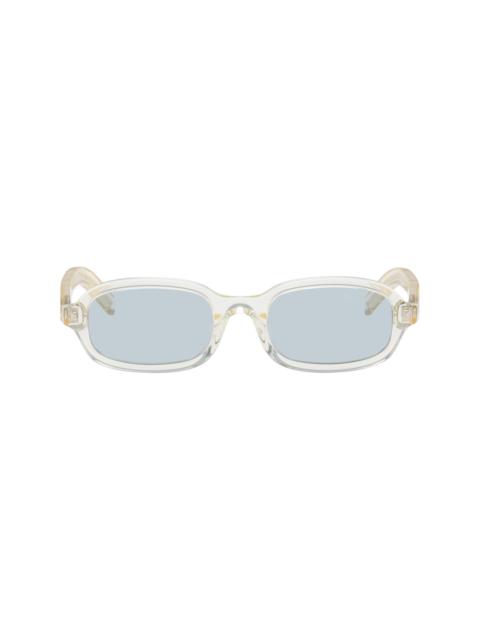 Prada Transparent Iconic Metal Plaque Sunglasses