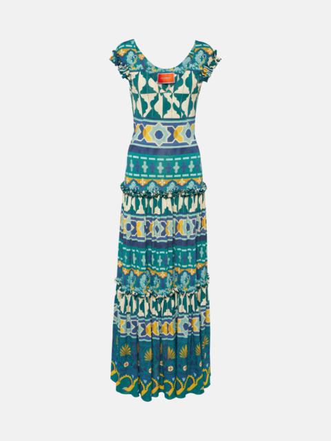 La DoubleJ Pimento graphic-print maxi dress