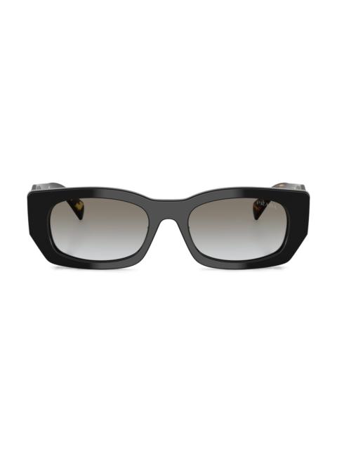 Prada Women's 53MM Pillow Sunglasses - Black Gradient
