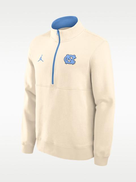 Jordan North Carolina Primetime Primary Logo Men's Jordan Brand College 1/2-Zip Crew