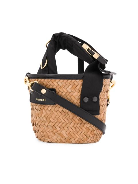 sacai Paglia mini basket bag