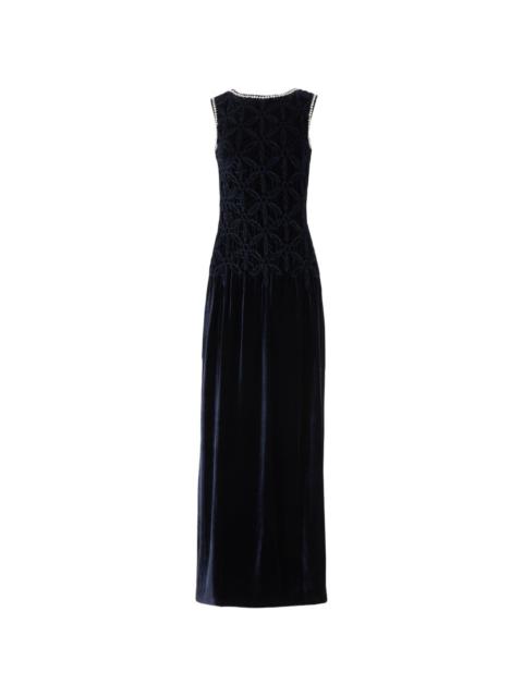 COSTARELLOS Sidra smocked maxi dress