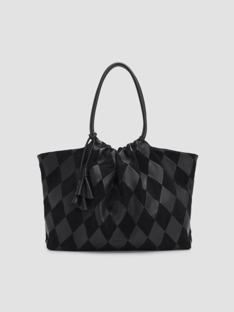 Zimmermann Women's Cloud 91 Suede & Leather Checkerboard Shopper - Black