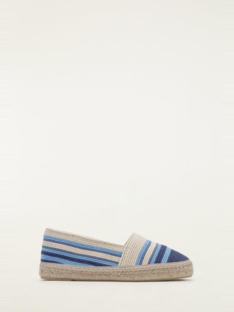 FARM RIO Blue Crochet Farm Rio Espadrille Loafer