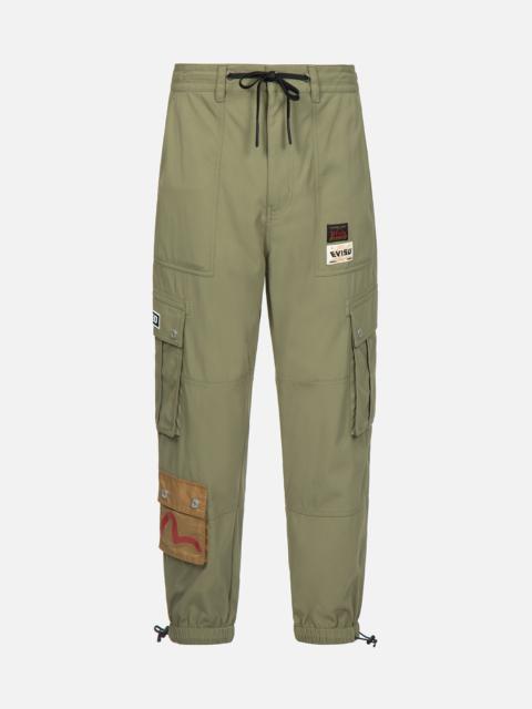 EVISU GODHEAD APPLIQUÉ LOOSE FIT JOGGER PANTS