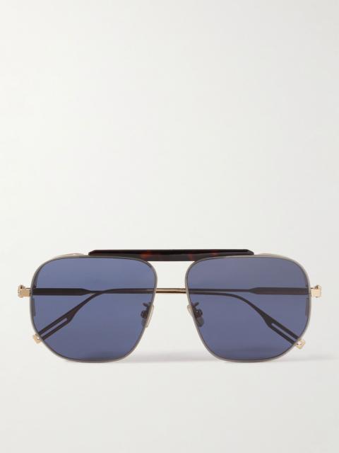 Dior NeoDior NU Aviator-Style Tortoiseshell Acetate and Gold-Tone Sunglasses Tortoiseshell