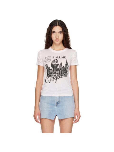 VAQUERA Pink 'Call Me' T-shirt