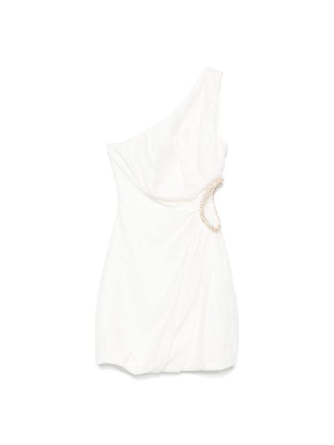 Sandro one-shoulder mini dress