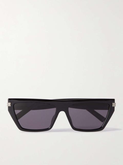 Givenchy Square-Frame Acetate and Silver-Tone Sunglasses