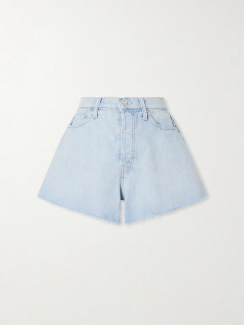 MOTHER Flutter Denim Shorts