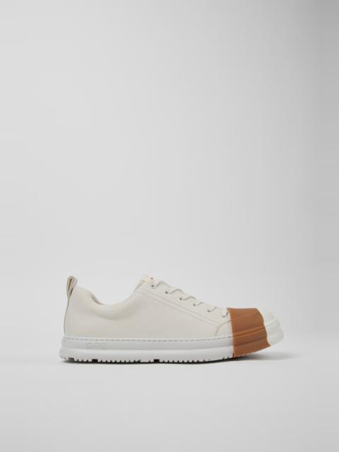 CAMPER Junction Runner White Leather Men's Sneakers.
