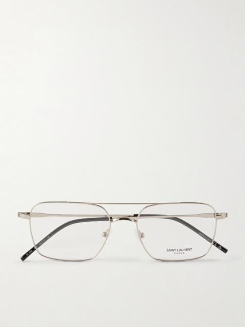 SAINT LAURENT Sl 888 Quare-frame Metal Glasses