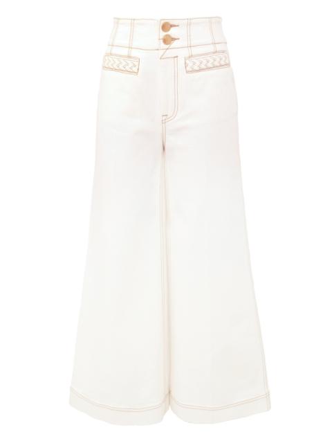 Zimmermann ROSELIGHT CROPPED FLARE JEAN