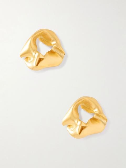 Completedworks Notsobig Scrunch gold vermeil earrings Gold